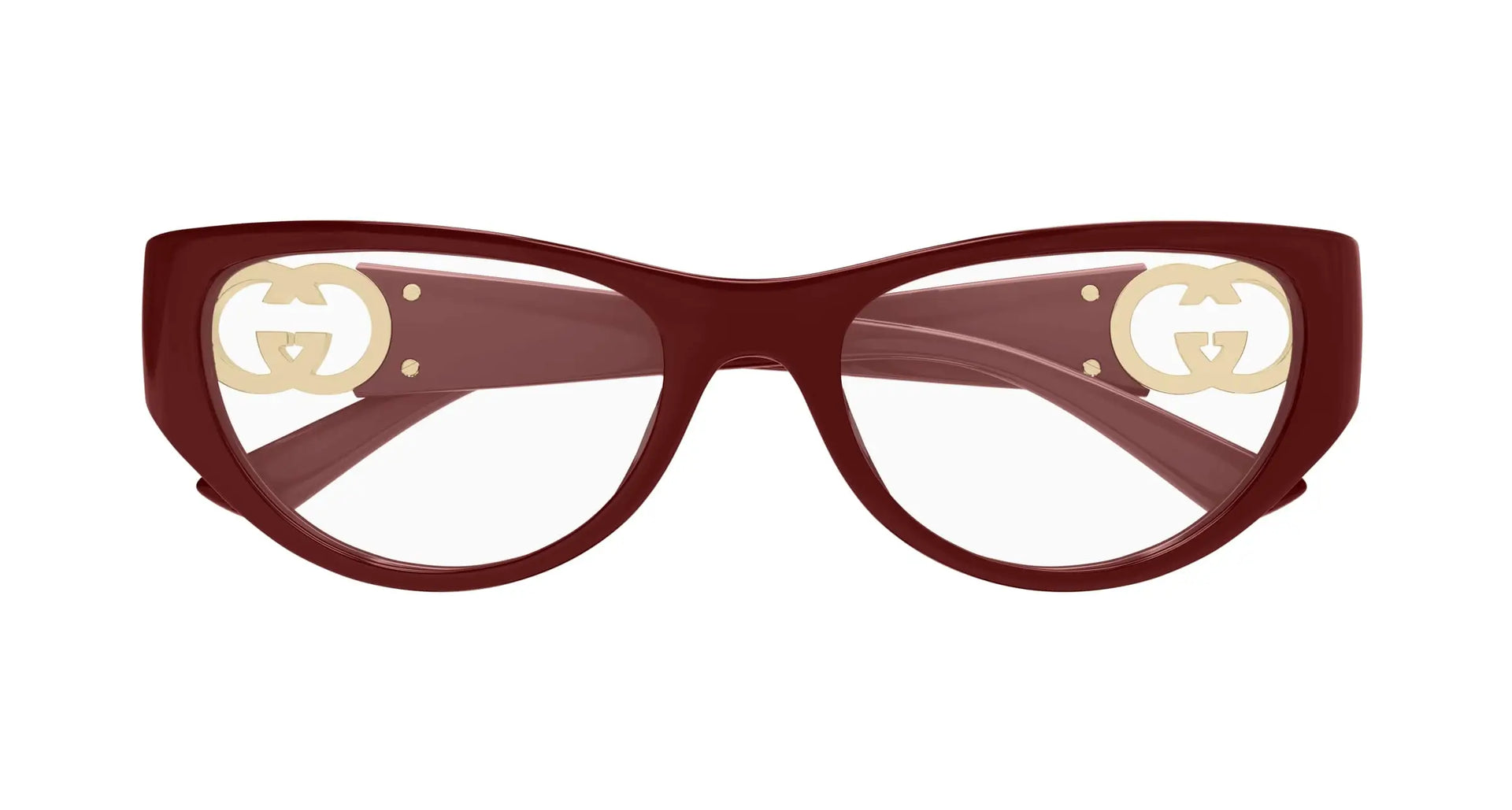 小物 05ss archive gucci cat eyewear y2k Gucci GG1825O-003 Burgundy Cat-Eye Optical Frame – 54mm – Drishti