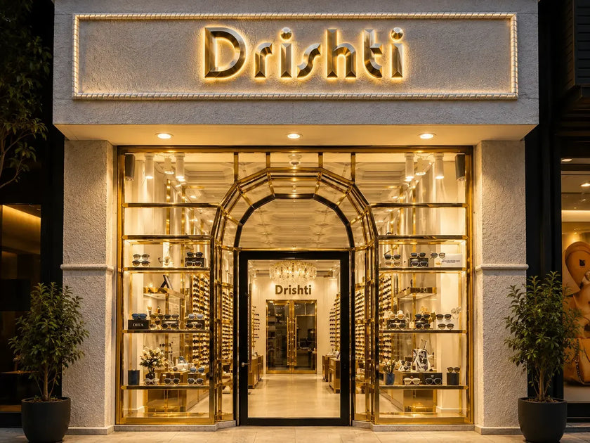 Drishti eyewear boutique at 16A Khan Market, New Delhi – premium optical and sunglasses collection