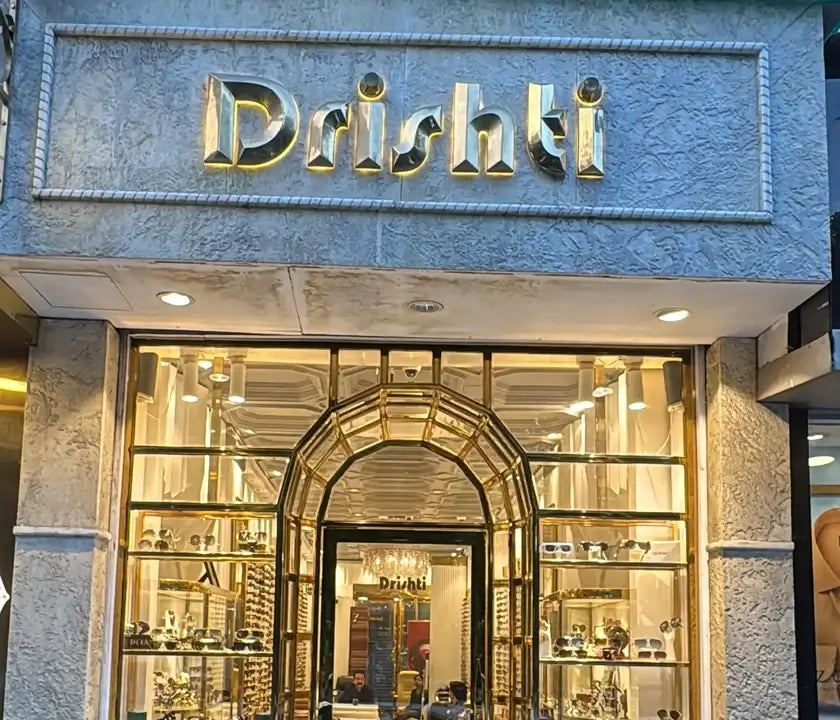 Drishti eyewear boutique at 16A Khan Market, New Delhi – premium optical and sunglasses collection